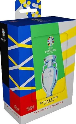 UEFA Euro 2024 Stickers Tin Boks Fotball Kort* Fotballkort