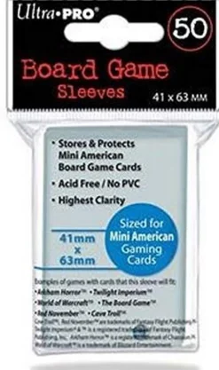 Kortlommer Kortlommer^Ultra-PRO Mini American Board Game Sleeves 41x63 mm (50)