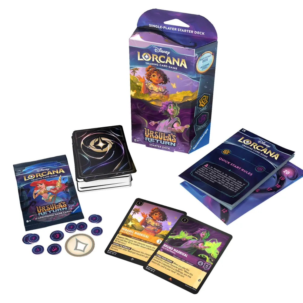 Lorcana TCG Ursula's Return Amber & Amethyst (Bruno & Mirabel) Starter Deck* Disney Lorcana|Andre Kortspill