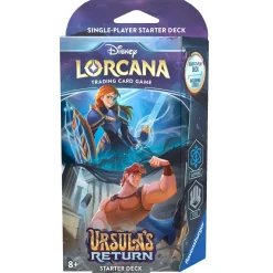 Lorcana TCG Ursula's Return Sapphire & Steel (Anna & Hercules) Starter Deck* Disney Lorcana