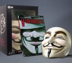 Alan Moore Tilbehør & Oppbevaring^V for Vendetta Book and Mask Set