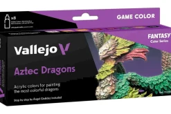 Vallejo Maling^: Aztec Dragons Paint Set 18ml (8)
