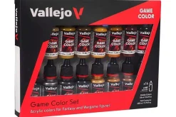 Vallejo Maling^: Game Golor Leather & Metal Paint Set 18ml (16)