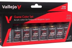 Vallejo Maling^: Game Golor Metallic Color Paint Set 18ml (8)