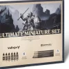 Vallejo Maling^Ultimate Miniature Set Paint & Brushes (6)