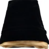 Metallic Dice Games Velvet Black Dice Bag with Gold Lining (S) Terningpose* Poser & Beger