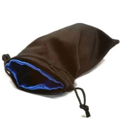 Koplow Games Poser & Beger^Velvet Dice Bag Black with Blue Lining Large Terningpose