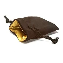 Koplow Games Velvet Dice Bag Black with Gold Lining Small Terningpose* Poser & Beger