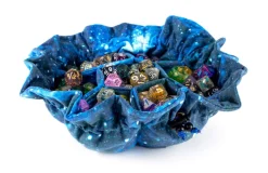 Metallic Dice Games Velvet Galaxy Dice Bag with Pockets Terningpose* Poser & Beger