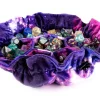Metallic Dice Games Velvet Nebula Dice Bag with Pockets Terningpose* Poser & Beger