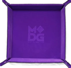 Metallic Dice Games Brett^Velvet Purple Dice Tray Terningbrett
