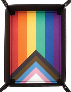 Metallic Dice Games Velvet Rainbow Flag Dice Tray* Brett