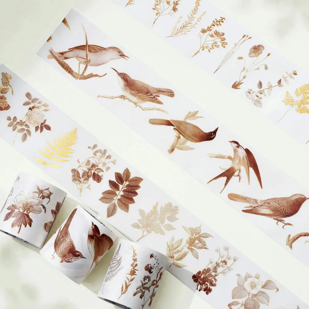 Vintage Botanicals Washi Tape Sticker Set (GILDED)* Tilbehør