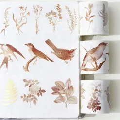 Vintage Botanicals Washi Tape Sticker Set (GILDED)* Tilbehør