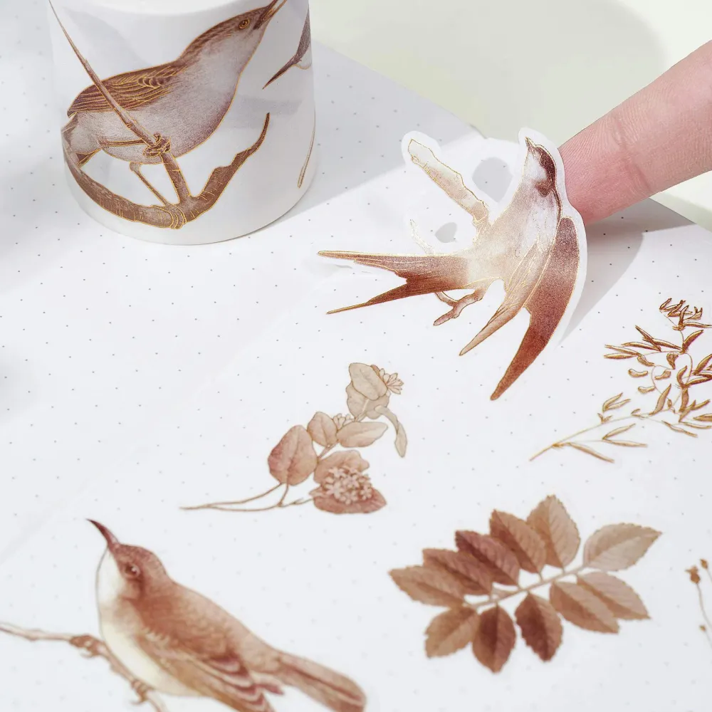 Vintage Botanicals Washi Tape Sticker Set (GILDED)* Tilbehør
