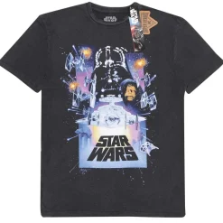 Star Wars Vintage Poster Acid Wash T-Shirt* T-Skjorter