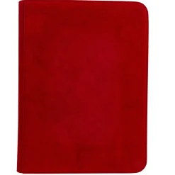 Vivid Deluxe Red 9-Pocket Zippered Pro-Binder* Album, Ark & Permer