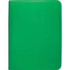 Album, Ark & Permer^Vivid Green 9-Pocket Zippered Pro-Binder Portfolio