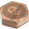 Udixi Dice Walnut Hexagon Skull Wooden Dice Box* Boks