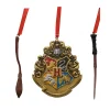 Harry Potter-jul Wand, Crest and Broom Hanging Decorations Set of 3* Julekuler|Julepynt