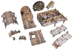 Battle Systems Kart & Battlemaps|Terreng & Tilbehør^Water Mill , Fantasy Terrain