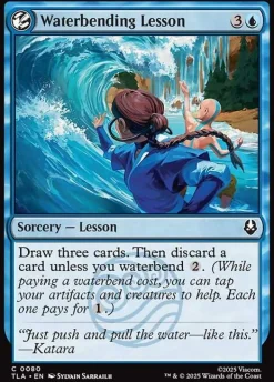 Singles (Løskort)|Singles (Løskort)^Waterbending Lesson (Enkeltkort)