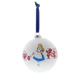 Disney Enchanting Collection Were All Mad Here Glass Bauble* Julekuler