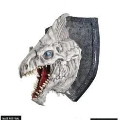 WizKids Tilbehør|Tilbehør^White Dragon Foam Rubber Trophy Plaque Dungeons & Dragons Replicas of the Realm