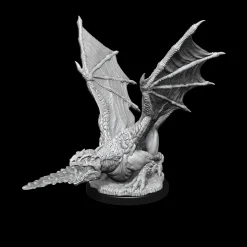 WizKids Monstere^White Dragon Wyrmling (Wave 19) Dungeons & Dragons Nolzurs Marvelous Unpainted Miniature