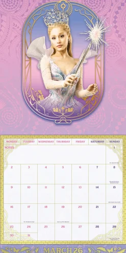 Kalendere^WICKED MOVIE 2026 SQUARE CALENDAR
