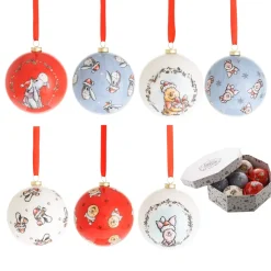 Disney Christmas Collection Winnie The Pooh Baubles Set of 7* Julekuler|Julepynt