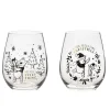Disney-jul Winnie the Pooh Christmas Glasses Set of 2* Glass