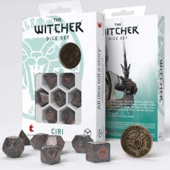 Q-Workshop Sett^Witcher Ciri Elder Blood Poly Gray /Copper w /Coin (7)