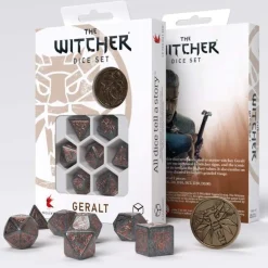 Q-Workshop Sett^Witcher Geralt Price of Neutrality Poly Gray /Copper w /Coin (7)