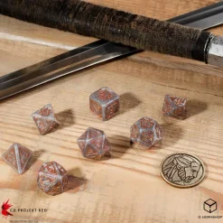 Q-Workshop Sett^Witcher Geralt Price of Neutrality Poly Gray /Copper w /Coin (7)