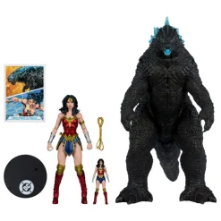 DC Multiverse Actionfigurer^Wonder Woman vs Atomic Blast Godzilla Monsteverse Action Figure 2-Pack 18 cm