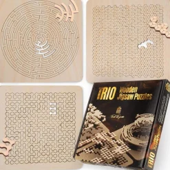 Wooden Puzzle Trio (41+44+88)* Hjernetrim