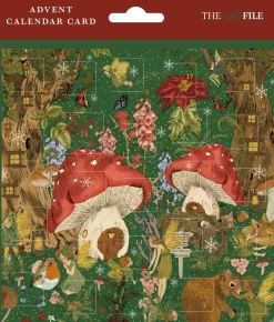 Kort, Bursdag & Anledning^Woodland Fairies Advent Card