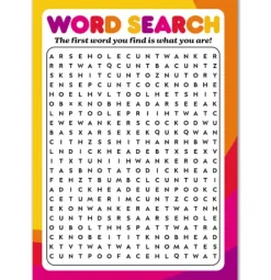 Kort, Bursdag & Anledning^Word Search