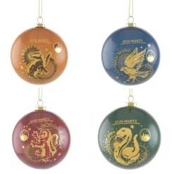 Harry Potter-jul Julekuler|Julepynt^Yule Houses Baubles Set of 4