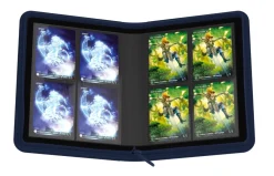 Album, Ark & Permer^Zipfolio 8-Pocket Blue XenoSkin (160) Portfolio