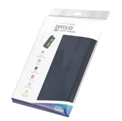 Album, Ark & Permer^Zipfolio 8-Pocket Blue XenoSkin (160) Portfolio