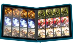 Album, Ark & Permer^Zipfolio 24-Pocket Quadrow Petrol Blue XenoSkin (480) Portfolio