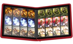 Zipfolio 24-Pocket Quadrow Red XenoSkin (480) Portfolio* Album, Ark & Permer